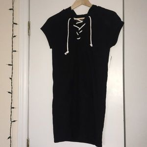 new black dress with hood